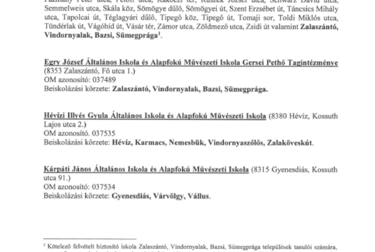 Felvteli krzetek 2025-2026. tanv