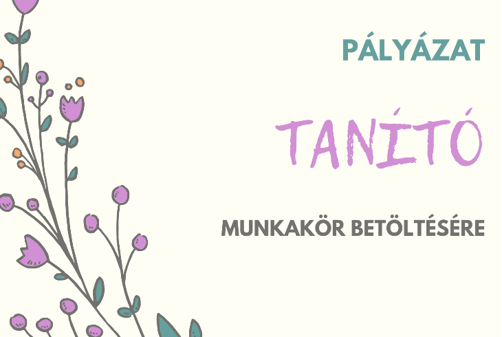 Álláspályázat - tanító Álláspályázat - tanító